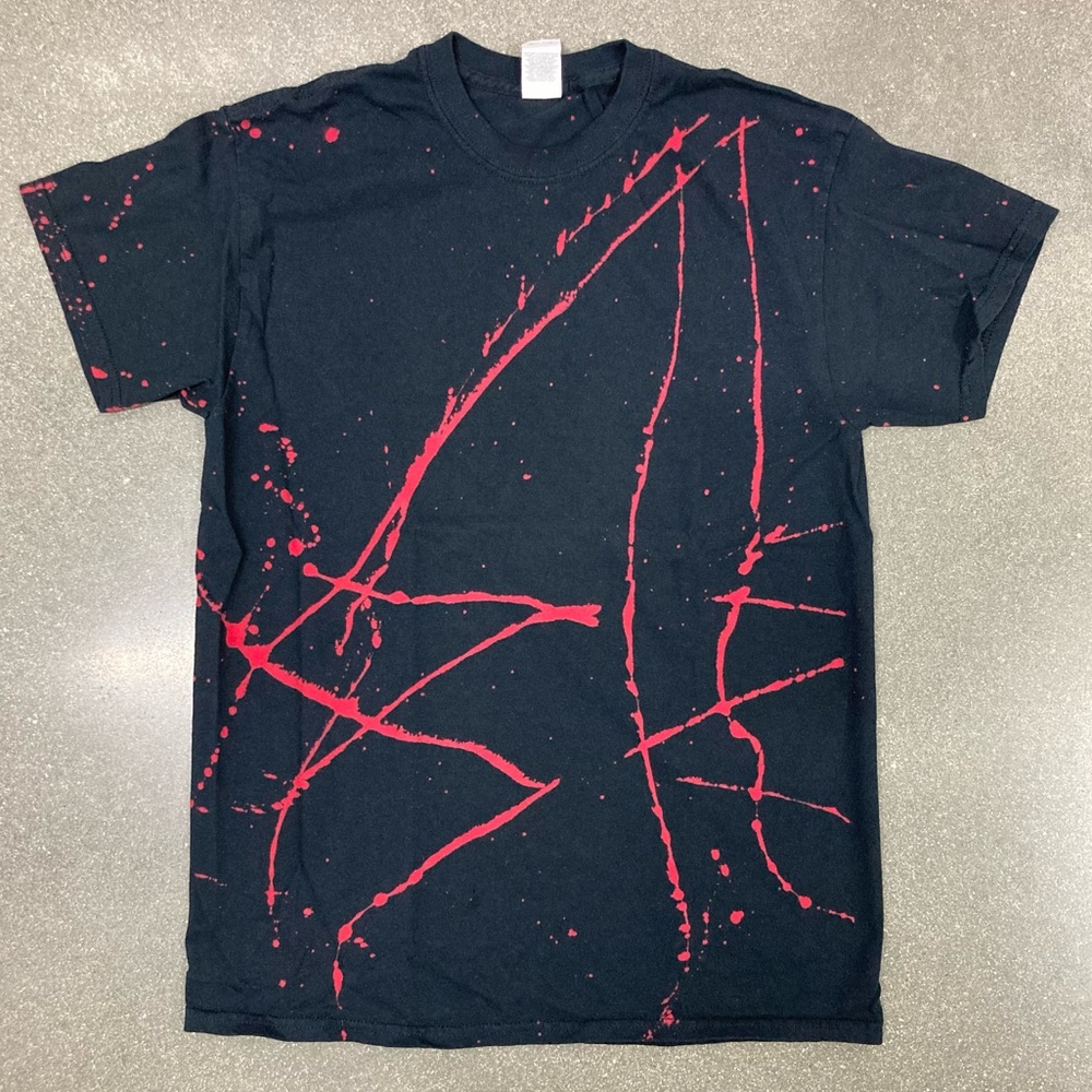 Custom Red Splattered T-Shirt